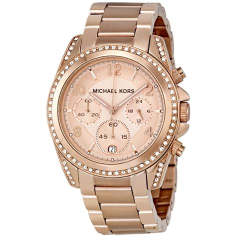 michael kors blair chronograph ladies watch|Michael Kors Blair Chronograph Rose Dial Ladies Watch MK5263.